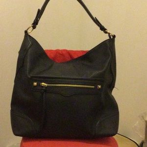 Black Hobo Bag with 12 inch single strap